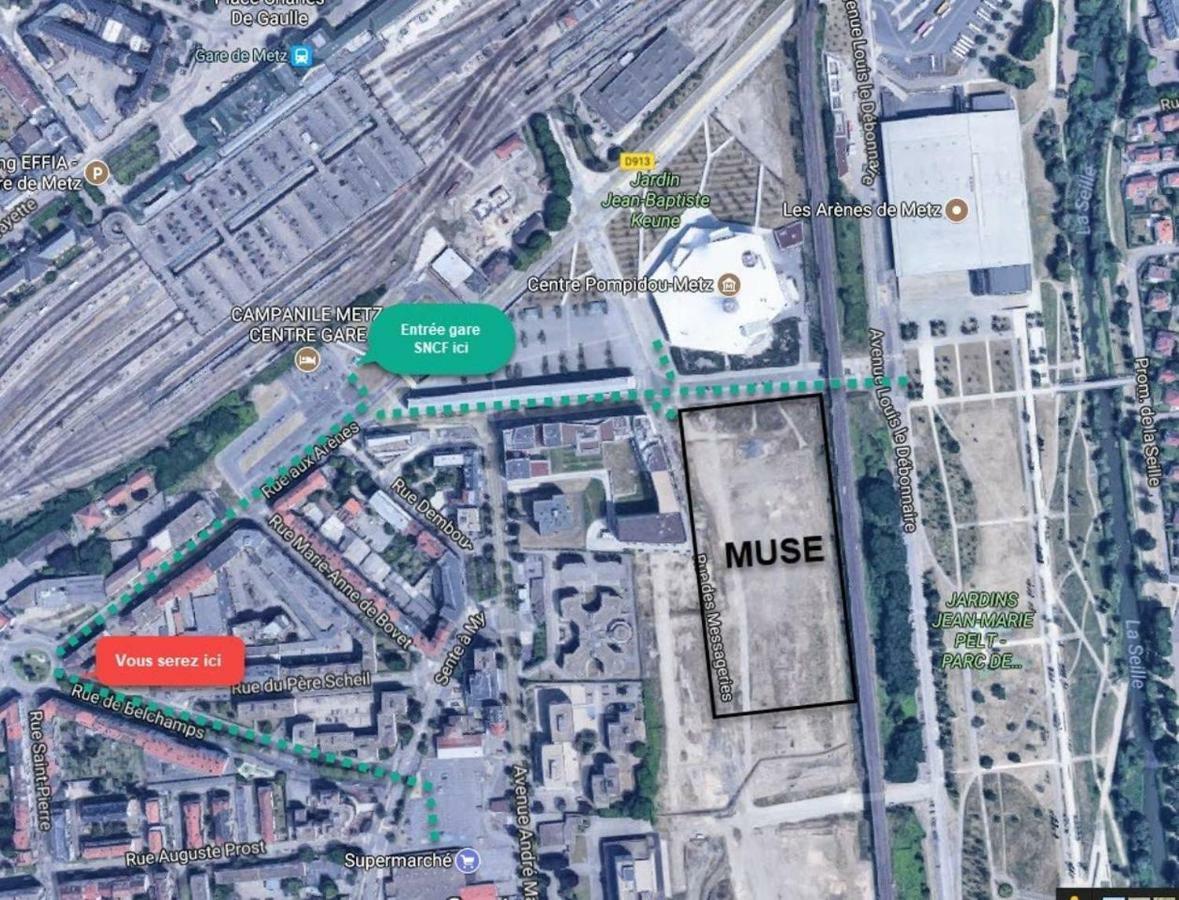 Studio Gare Metz Cote Cour Exterior photo